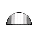 Kamado Joe Durable Half-Moon Cast Iron Cooking Grate with Grill Grate Lifter for Classic Joe 18-inch Charcoal Grill and Smokers in Black, Model KJ-HCICG
