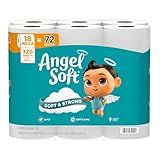Angel Soft Toilet Paper, 18 Mega Rolls = 72 Regular Rolls, Soft and Strong Toilet Tissue