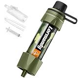 Personal Straw Water Purifier - Portable Water Filter, Mini Water Filtration System, Straw Water Purification System - Outdoor Emergency and Survival Gear for Hiking, Camping Accessories and Travel