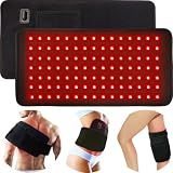 bonodave Red Light Therapy Pad for Body Back Knee Shoulder Hands Feet 660nm 850nm Home Use 3 Chips in 1 Infrared Wrap Belt Gift for Women Men (Corded)