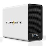 GOLDENMATE 1500VA/1000W Lithium UPS Battery Backup and Surge Protector, Backup Battery Power Supply with LiFePO4 Batteries(296Wh), AVR, Line Interactive Sinewave UPS System, 8 Outlets, LCD Display