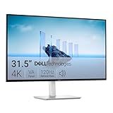Dell 32 Plus 4K Monitor - S3225QS - 31.5-inch 4K (3840 x 2160) up to 120Hz 16:9 Display, VA Panel, AMD FreeSync Premium, 99% sRGB, 95% DCI-P3, 1500:1 Contrast Ratio, Comfortview - Ash White