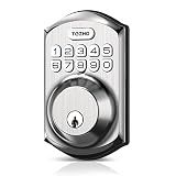 TEEHO TE001 Keyless Entry Deadbolt with Keypad for Front Door, Satin Nickel