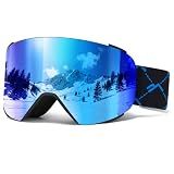 JQF Gear Ski Goggles Anti Fog YH693C OTG Magnetic Snow/Snowboard Goggles