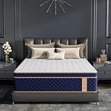 VILASOAR 14 Inch Queen Mattress, Hybrid Mattresses in a Box with Gel Memory Foam, Pressure Relief & Medium Firm for Back & Side Sleepers, CertiPUR-US Certified, Fiberglass-Free
