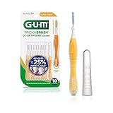 GUM Proxabrush Go-Betweens - Ultra Tight- Interdental Brushes - Soft Bristled Dental Picks for Plaque Removal & Gum Health - Safe for Braces & Dental Devices, 10 Count(Pack of 6)