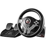 SUBSONIC- Superdrive SV250 Steering Wheel with pedals and gearshift paddles Racing Wheel for Nintendo Switch 2 - Switch - PS4 - Xbox Series X/S, Xbox One and PC