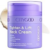 CITYGOO Tightening Firming Neck Cream: Neck & Chest Moisturizer Reduces Wrinkles Sagging Crepey Skin - Collagen Anti‑aging Hydrating Formula Daily Neck Treatment for Mature Women