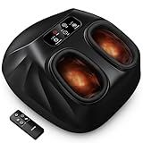 RENPHO 2025 Full Foot Massager, Shiatsu Deep Kneading Foot Massager for Neuropathy, Plantar Fasciitis, True Feet Massage, Wireless Control, HSA Store Eligible Items, Up to Size 14