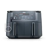 Ninja Foodi Air Fryer, 10 Qt DualZone Smart XL, 6-in-1, Grey, DZ550GY