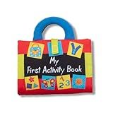 Melissa & Doug K’s Kids My First Activity Book 8-Page Soft Book for Babies and Toddlers Early Learning Developmental Plush Soft Activity for Babies and Toddlers