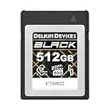 Delkin Devices Black 512GB CFexpress™ Type B 4.0 VPG400 Memory Card – High-Speed Performance for Professional Photography & Videography (512GB)