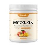 Snap Supplements BCAA Powder Essential Amino Acids, Peach Mango, 30 Serving