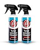 Adam's Polishes Interior Cleaner & Protectant (16oz) (2-Pack), Quick Detailer & SiO2 Protection, Ceramic Infused UV Protection, Anti-Static, For Leather, Vinyl, Plastics, Glass