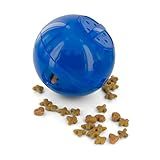 PetSafe SlimCat Interactive Feeder - Combines Play with Mealtime - Adjustable Portions - BPA-Free Plastic - Slow Feeder for Digestion - Lightweight, Dishwasher-Safe Toy - Blue