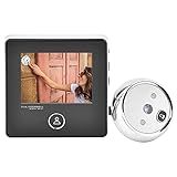 Peephole Video Doorbell, 3 Inches TFT LCD Screen 120 Degree Smart Peephole Visual Doorbell with 1MP IR Night Vision Camera
