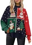 LILLUSORY Women's Oversized Christmas Sweaters 2026 Fall Fashion Outfits