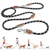 PETCOOZ Hands Free Dog Leash, Heavy Duty Waist Leash for Dog Walking Running, Durable 9.8FT Multi-Function Dog Lead No Pull for Medium Large Dogs, Professional Tangle Free Reflective Control Lead