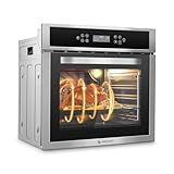 Wall-Oven-24-inch-Wall-Oven, Electric Wall Oven 24 inch, 2.5 Cu.Ft. Single Wall Oven with Frying Basket, 10 Cooking Functions & 8 Shortcut Menu 2800W Built-in Convection Oven