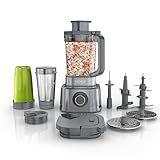 Ninja Blender & Food Processor Combo, Foodi Power Blender System for Smoothies, Bowls, Spreads & Shakes, 6 Functions, 72-oz Pitcher, To-Go Cups, Silver, SS401