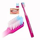 DUJINDENT Orthodontic Toothbrush for Braces [1 Pack] V Trim Cutting America-Made Bristle Braces Toothbrush for Brackets and Wires Cleaning (Shark Ortho Soft, 1 Pack, Standard)