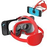 VR Headset for Nintendo Switch 2 (2025), Switch 2 Virtual Reality VR Glasses with Adjustable HD Lenses and Comfortable Head Strap, 3D Goggles for Switch 2 Accessories (White & Blue)