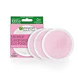 Garnier Micellar Cleansing Eco Pads, Reusable, 3 Ultra-soft Microfiber Pads, 1 Count (Packaging May Vary)