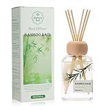 Bamboo Essential Oil Reed Diffuser - 3.34 Fl Oz, Luxury Hotel Collection Diffuser Oil Inspired by Ritz Carlton for Home&Office, Bedroom Living Room Shelf Decor, Accessories,Non-Toxic & Gift Ready