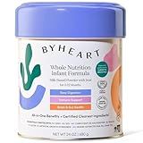 ByHeart Infant Formula Powder for Infants 0-12 Months, Made With Organic Whole Milk, Clean Label Project Certified, Closest-to-Breast Milk Baby Formula Patented Protein Blend, 24 Ounce (Pack of 1)