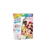 Crayola Color Wonder Disney Princess Glitter Coloring Pages & Mess Free Markers, Coloring Set, Gift for Toddlers 3 & Up