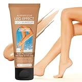 Leg Makeup Waterproof No Transfer, Leg Vein Cover up Makeup for Varicose Veins Waterproof Black Skin, Body Scar Cover up (Medium Golw)