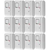 UltraPro Personal Security Window and Door Alarm, 12 Pack, Wireless Chime