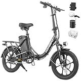 HOVERFLY H3 16" Electric Bike, Max 28Miles Range(Pedal-Assist) & Speed 15.5 Mph Power by 500W Peak Motor, Folding E-Bike with Removable Battery, Front Suspension and Commuter Electric Bicycle Adults