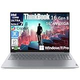Lenovo ThinkBook 16 Gen 8 Business AI PC Laptop Computer, 16" FHD+, Intel 16-Core Ultra 7 255H (Beat i7-13900H), 32GB DDR5 RAM, 1TB PCIe SSD, WiFi 6E, Bluetooth 5.3, Fingerprint Reader, Windows 11 Pro