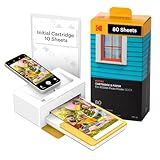 KODAK Dock Plus 4PASS Instant Photo Printer, 4x6 inches, 90 Sheets Bundle