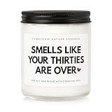 LUMELOOM Funny 40th Birthday Gifts Women Unique, 9oz Lavender Scented Soy Wax Candle, 1985, 40th Birthday Decorations for Women, Men, Wife, Her, Him, Sister, Daughter, Cool Gifts