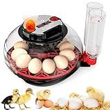 Incubator with Automatic Egg Turning and Humidity Control, Incubators for Hatching Eggs, Chicken, Ducks, Goose, Pigeon, Quail, Parrot Incubator for Farm, Lab, Science Classroom, Home