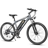 Funhang Electric Bike for Adults, Peak 1000W Ebike, 50Miles 21.7MPH Adult Electric Bicycles, 26" Electric Mountain Bike 48V 374.4WH Battery, Commuter E Bike with Adjustable Stem, Fenders, 21 Speed