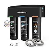 Waterdrop TSA 8 Layer Under Sink Water Filter System, Under Sink Water Filtration System, Reduces PFAS, PFOA/PFOS, Fluoride, Chlorine, Bad Taste & Odor, NSF/ANSI 42 Certified Element, USA Tech