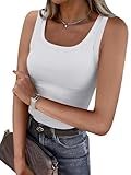 ANRABESS Womens Square Neck Ribbed Tank Tops 2026 Summer Sleeveless Shirts