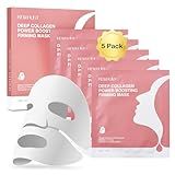 Kewhunt Deep Collagen Face Mask Overnight, Bio- Collagen Mask Real Deep Mask, Hydrating Hydrogel Masks with Low Molecular Collagen for Firming, Elasticity, Pore Minimizing 40g x 5ea Mothers Day Gifts