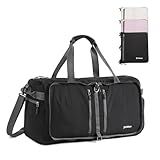 G4Free 65L Foldable Duffle Bag with Shoe Compartment for Travel Large Overnight Carry On Duffel Bag Packable for Men