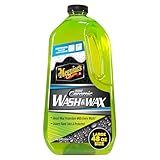 Meguiar's Hybrid Ceramic Wash & Wax - Sophisticated Car Wash Gently Cleans and Adds Shine and Slickness While Boosting Paint with Hybrid Ceramic Wax and Extreme Water Beading - 48oz