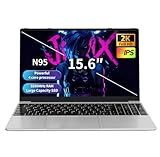 NEOBIHIER Gaming Laptop with N95 up to 3.4GHz, 16GB RAM, 512GB SSD, 15.6" 2K Display - Lightweight Laptop Computer for Work, Study & Laptop Gaming - Reliable Windows Laptop with Fingerprint Unlock