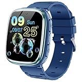 Kids Smart Watch Toys for Boys Girls – Children Watch for Kids 4-12 Years Touch Screen Watch with 15 Games Video Camera Music Player Alarm School Mode Education Birthday Ages 5 6 7 8 9 10 (Dark Blue)