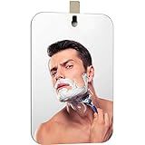 APHUIME XoYo-Large Fogless Shower Mirror （11inX7.48in）, Includes 1 Adhesive Hooks, Anit-Fog Shower Mirror, Shower Makeup Shave Mirror, Frameless Shower Mirror, Wall Hanging Mirror (Large, 1 Pack)