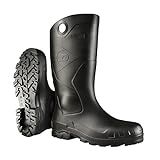 DUNLOP Chesapeake Rubber Boots for men and women, Plain Toe, Black, Size 11