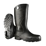 DUNLOP Chesapeake Rubber Boots Plain Toe for Men & Women – PVC - Waterproof - Lightweight Garden, Fishing & Rain Boots with Wide Calf – Black – Size 3–25