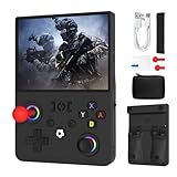 Newest R36MAX Ⅱ 4.5 Inch Retro Handheld Game Console,1024x768 IPS HD Screen,128G Built-in 22000+ Classic Game,Portable Open Source Linux System,4000mAh Battery with Arcade Joysticks*2 (Black)