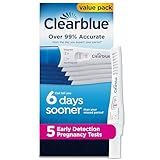 Clearblue Early Detection Pregnancy Test, 5 Ct